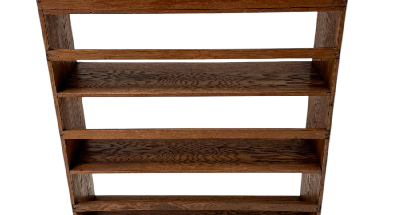 Art Deco Modernist Open Bookcase by P.E.L. Izeren for De Genneper Molen, 1920s